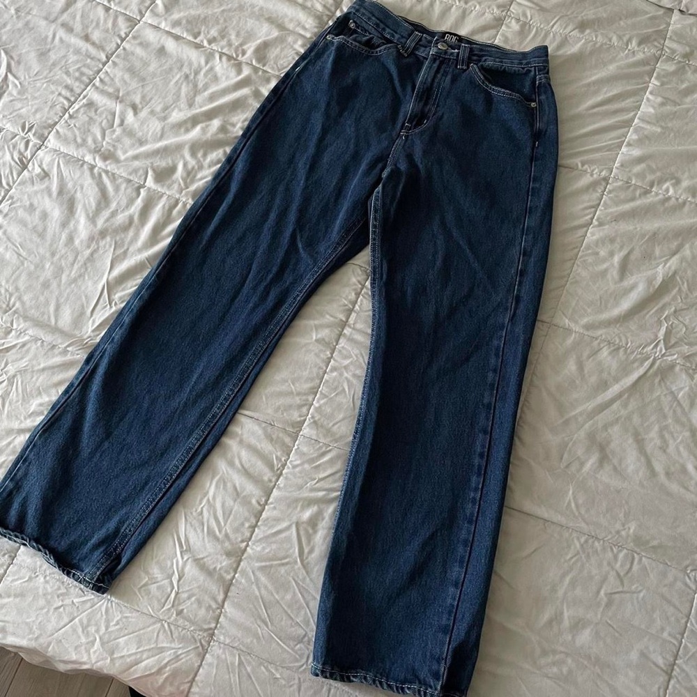 BDG Loose leg dark denim cowboy jean high waisted